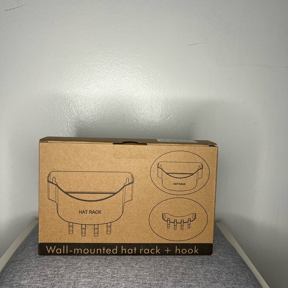 Wall Mount & Hook For Hats NWT